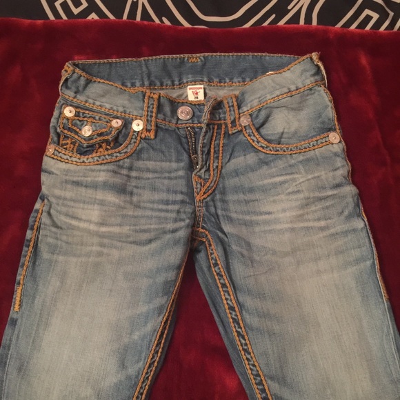 TRUE RELIGION MEN ROPESTITCH STRAIGH JEAN SIZE 28 - Picture 2 of 4